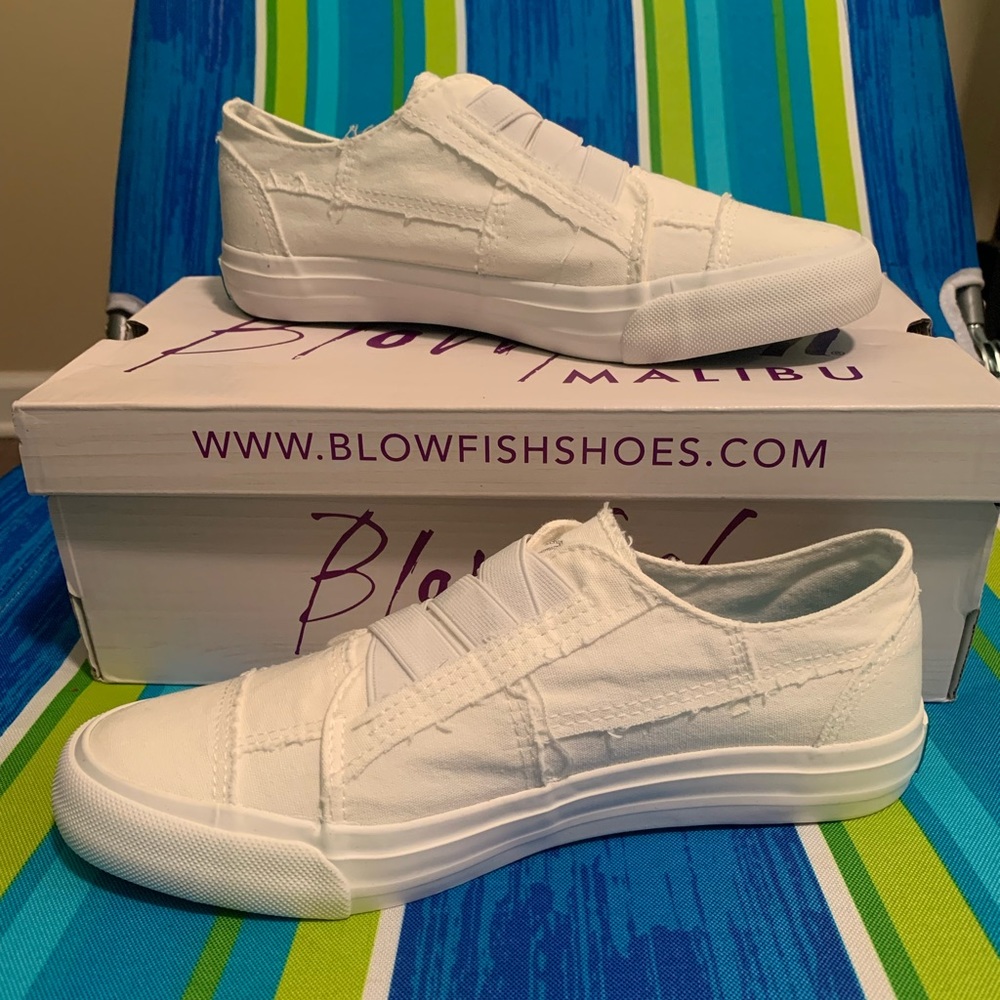 White Blowfish canvas shoes